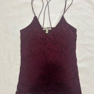 Express Burgundy Lace Camisole